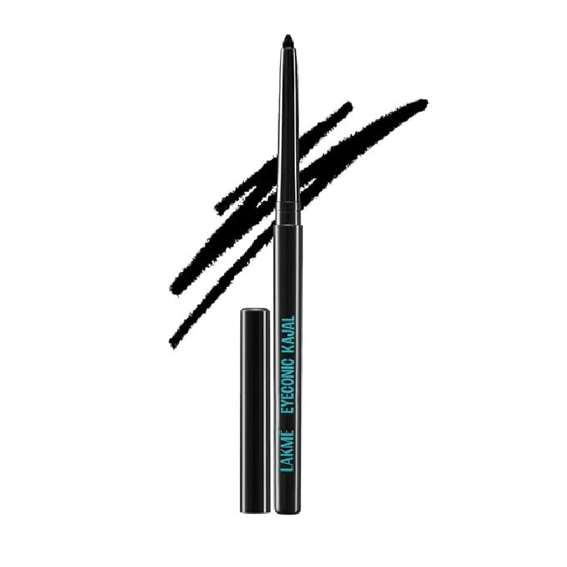 Lakme Eyeconic Black Kajal, Matte Kohl Liner In A Twist Up Pencil, 0.35 g-1.webp
